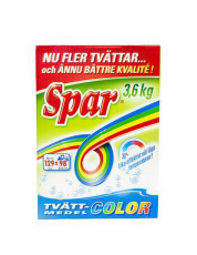Spar Spar Tvättmedel Color 3 X 3,6 KG