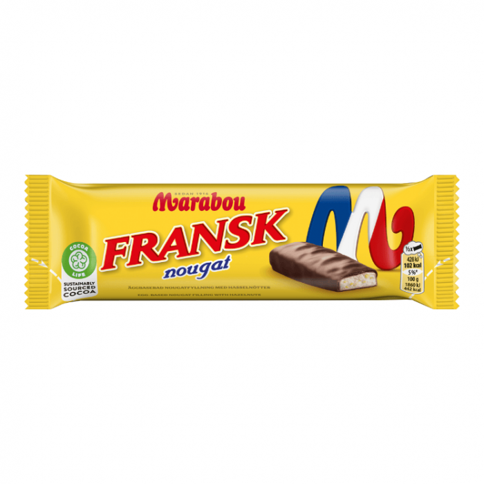 Marabou MAR Fransk Nougat Dubbel 24 X 46 G