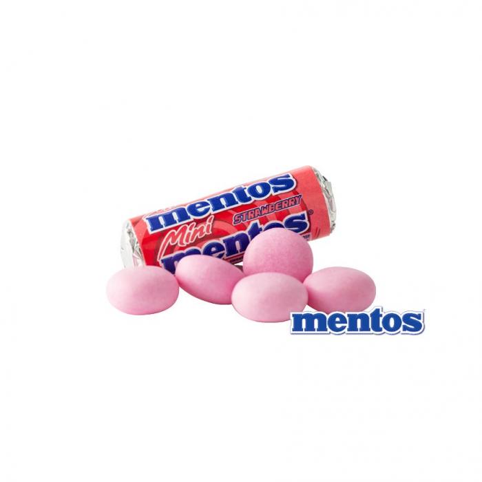  Mini Mentos Jordgubb 4 KG