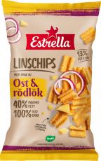 Estrella EST Linschips Ost & Rödlök 12 X 100 G