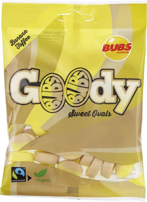 Bubs Bubs Goody Sweet Ovals Banana/Toffee 12 X 90 G