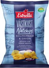 Estrella EST Västkust Nätchips Sourcream & Onion 10 X 160 G