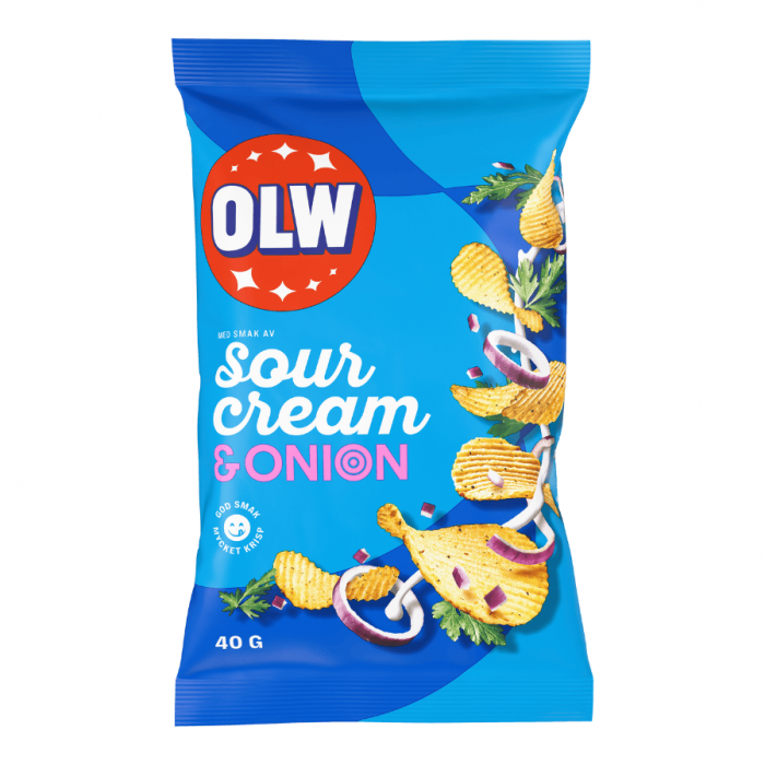 OLW OLW Sourcream & Onion 20 X 40 G