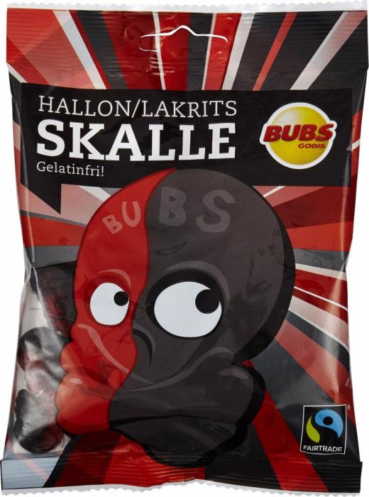 Bubs Bubs Hallon/Lakrits Skalle 16 X 90 G