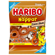 Haribo HAR Stora Nappar Cola 12 X 170 G