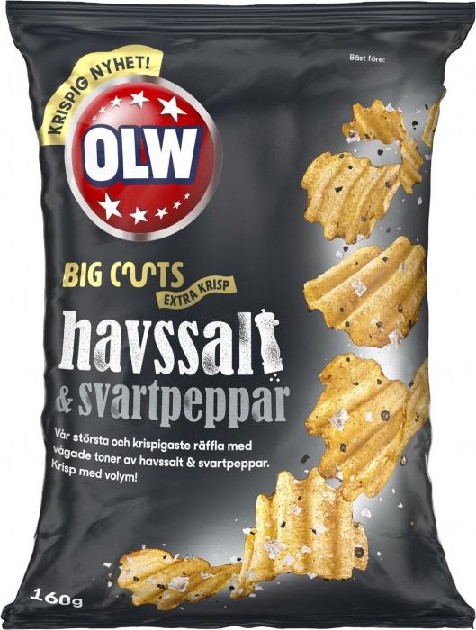 OLW OLW Big Cuts Havssalt Svartpeppar 21 X 160 G