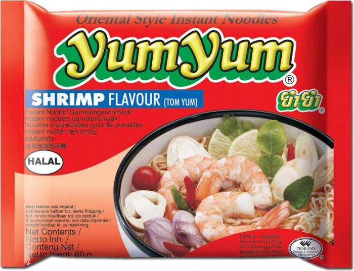 Yum Yum Yum Yum Noodle Shrimp Tom Yam 30 X 60 G