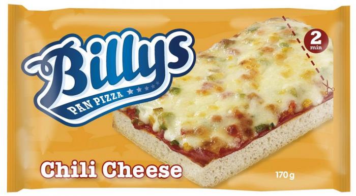 Billys Dafgrds Billys Pan Pizza Chili Cheese 20 X 170 G