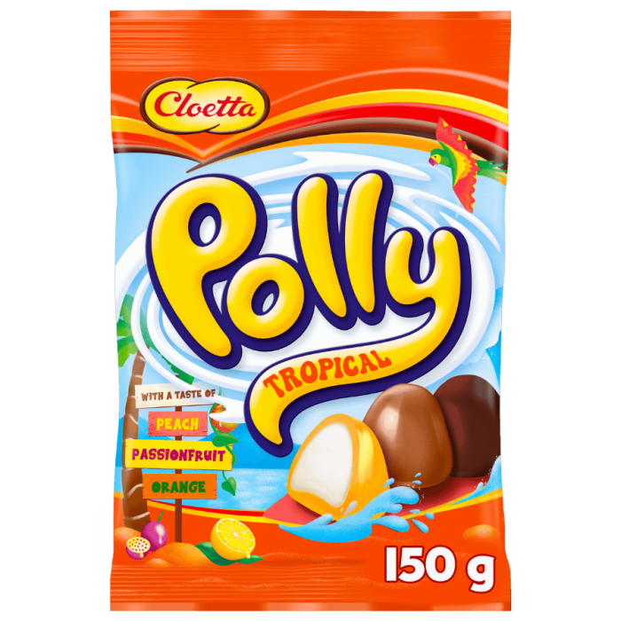 Cloetta CLO Polly Tropical 24 X 150 G