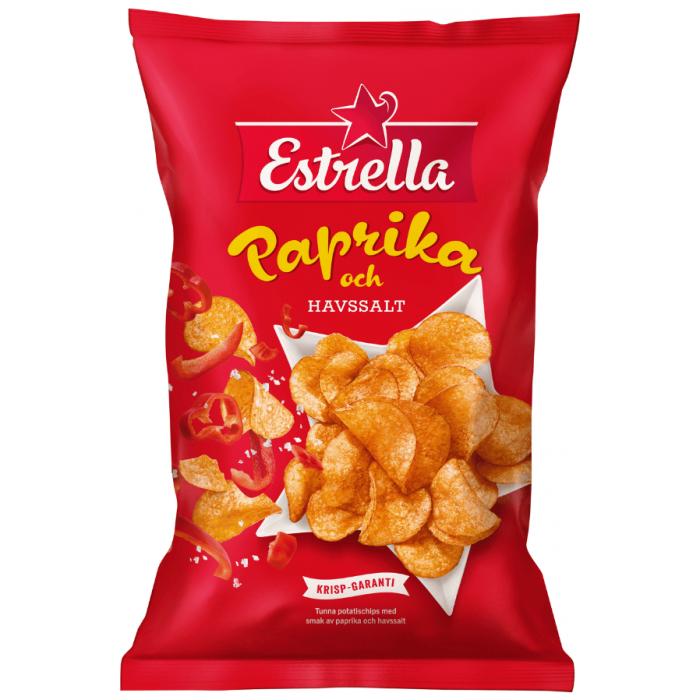 Estrella EST Paprika & Havssalt 21 X 175 G