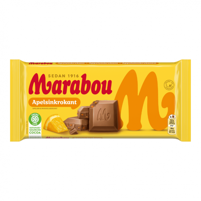 Marabou MAR Apelsinkrokant 18 X 200 G