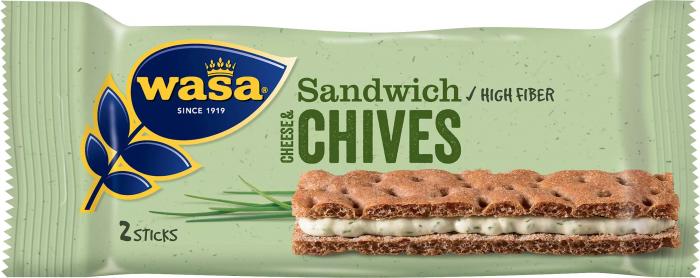 Wasa WASA Sandwich Cheees Chives 24 X 30 G