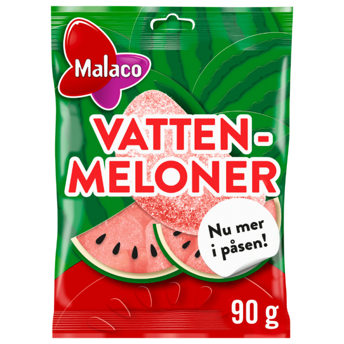 Malaco MAL Vattenmeloner 28 X 90 G