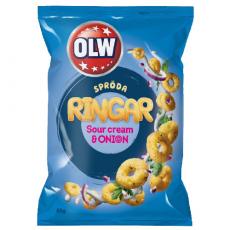 OLW OLW Ringar Sourcream & Onion 24 X 85 G