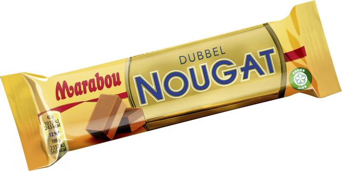 Marabou MAR Dubbel Nougat 42 X 43 G