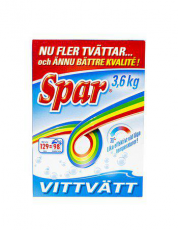 Spar Spar Tvättmedel Vit 3 X 3,6 KG