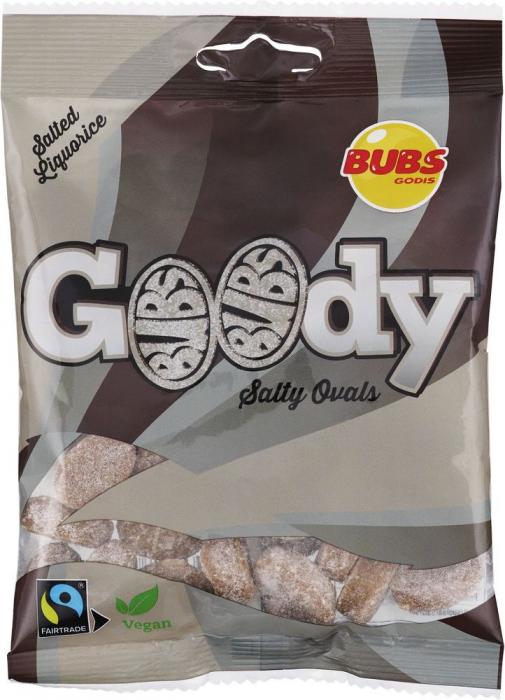 Bubs Bubs Goody Salted Liqourice 12 X 90 G