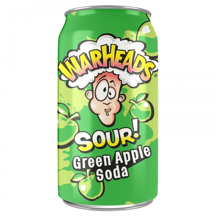 Warheads Warheads Sour Soda Green Apple 12 X 355 ML