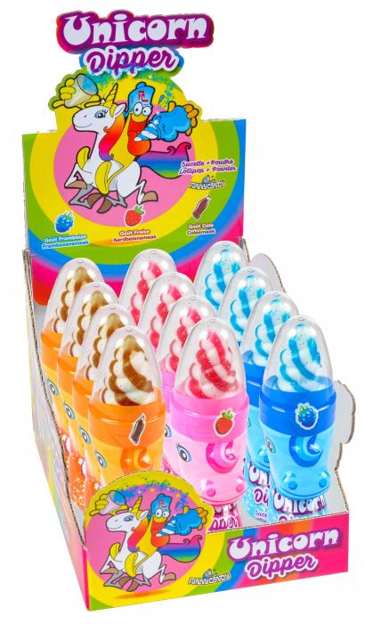 Funny Candy Funny Candy Unicorn Dipper 12 X 50 G