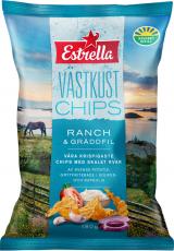 Estrella EST Västkustchips Ranch & Gräddfil 10 X 180 G