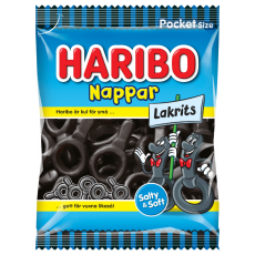 Haribo HAR Nappar Liquorice 20 X 80 G