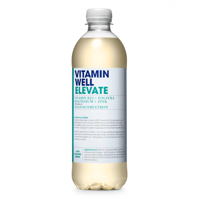 Vitamin Well Vitamin Well Elevate Ananas/Smultron 12 X 50 CL