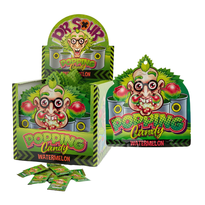  Dr. Sour Popping Candy Watermelon 20 X 15 G