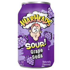 Warheads Warheads Sour Soda Grape 12 X 355 ML