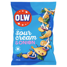 OLW OLW Sourcream & Onion 21 X 175 G