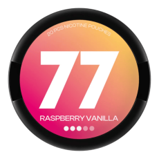 77 snus 77 Raspberry Vanilla Slim Medium All White