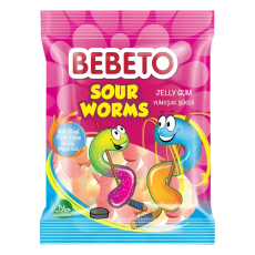  Bebeto Sour Worms 12 X 80 G