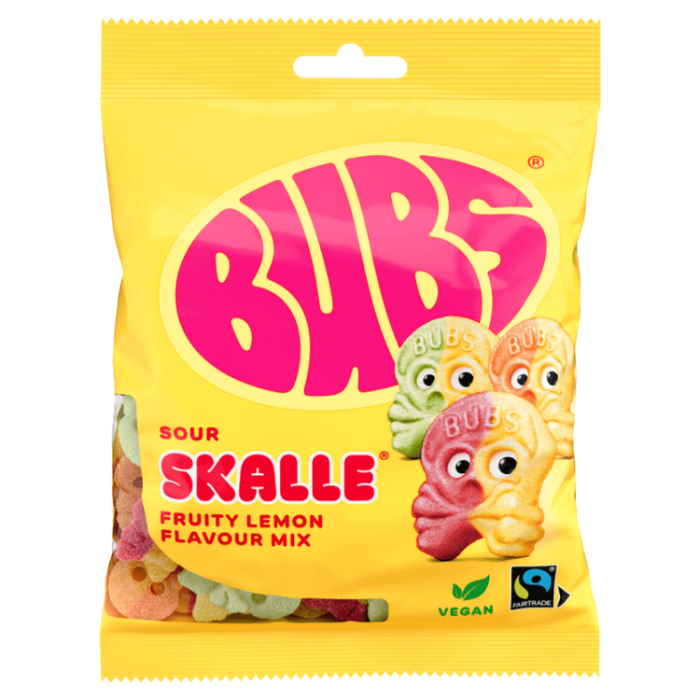 Bubs Bubs Fruity Lemon Mix SKALLE 16 X 90 G