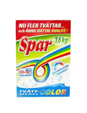 Spar Spar Tvättmedel Color 3 X 3,6 KG