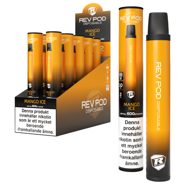  REV Disposable 10 MG Mango Ice 10-PACK