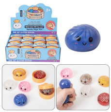  Rainbow Mystery Squishy Bun Glitter 24 ST