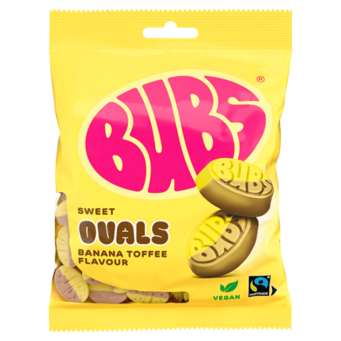 Bubs Bubs Goody Sweet Ovals Banana/Toffee 12 X 90 G