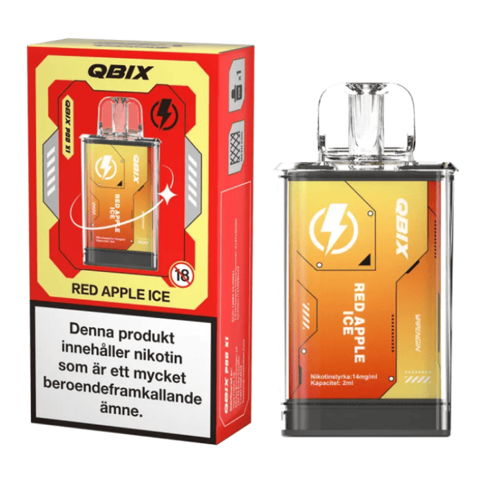  QBIX 14 MG Red Apple Ice 10-PACK