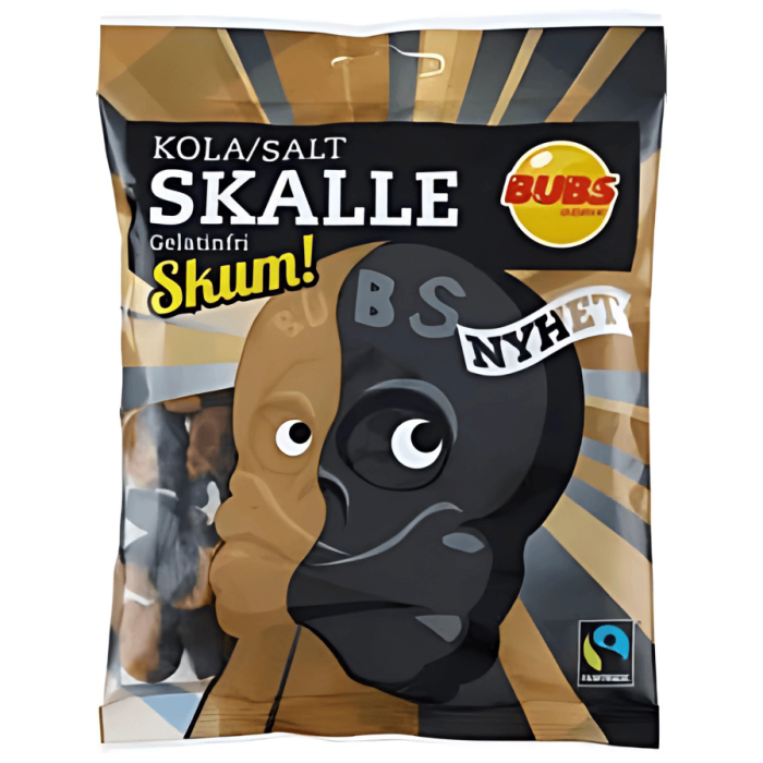 Bubs Bubs Kola/Salt Skalle Skum 12 X 90 G