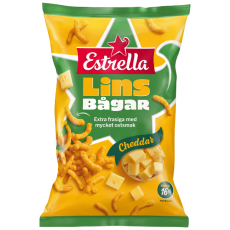 Estrella EST Linsbågar Cheddar 20 X 150 G