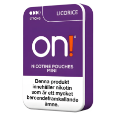  on! Licorice 6 Nicotine Pouches