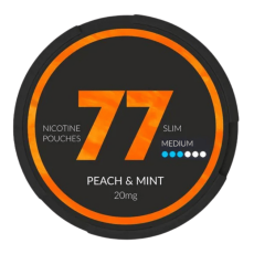  77 Peach Mint Slim Medium All White