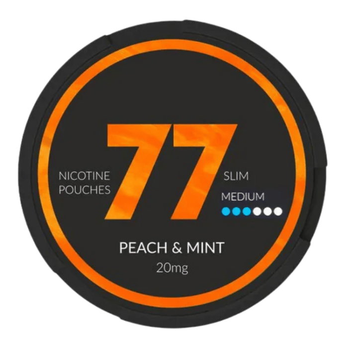  77 Peach Mint Slim Medium All White