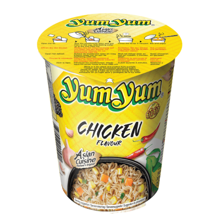 Yum Yum Yum Yum Cup Noodle Chicken 12 X 70 G