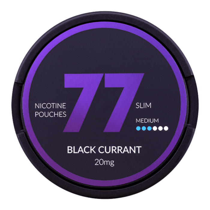  77 Black Currant Slim Medium All White