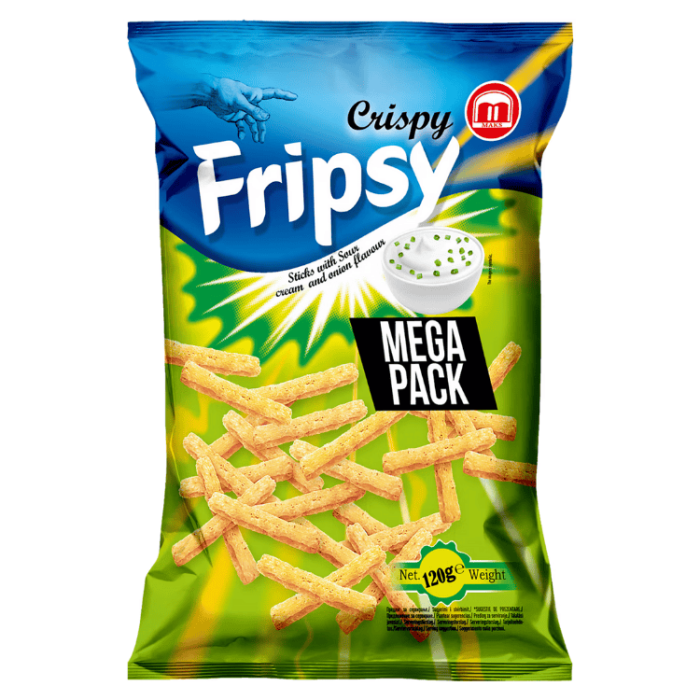  Fripsy Sticks Sourcream & Onion 12 X 120 G