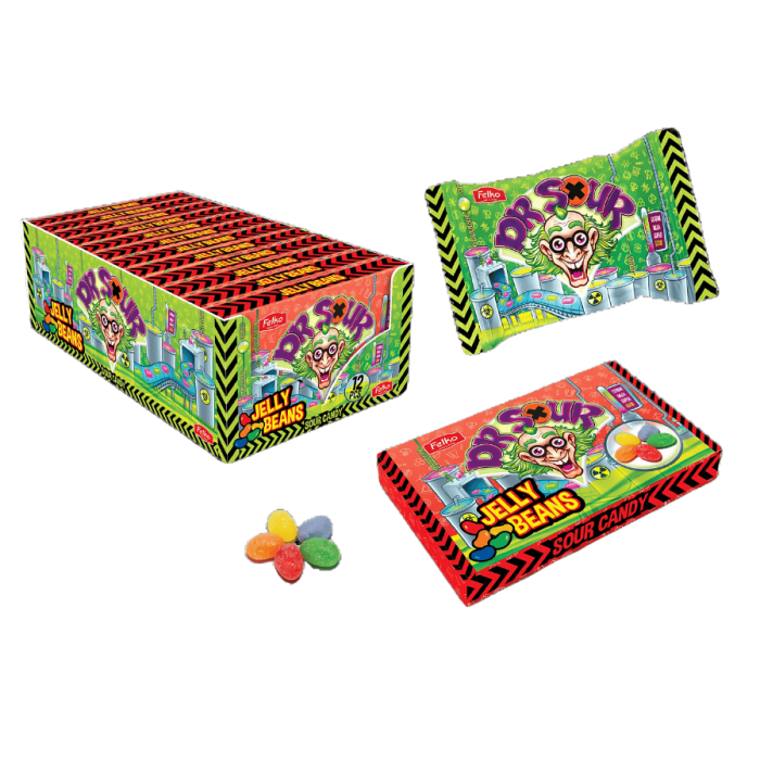  Dr. Sour Jelly Beans THB 12 X 90 G