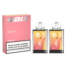  QBIX 14 MG Peach Ice 5 X 2-PACK