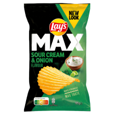  Lays MAX Sour Cream & Onion 22 X 185 G
