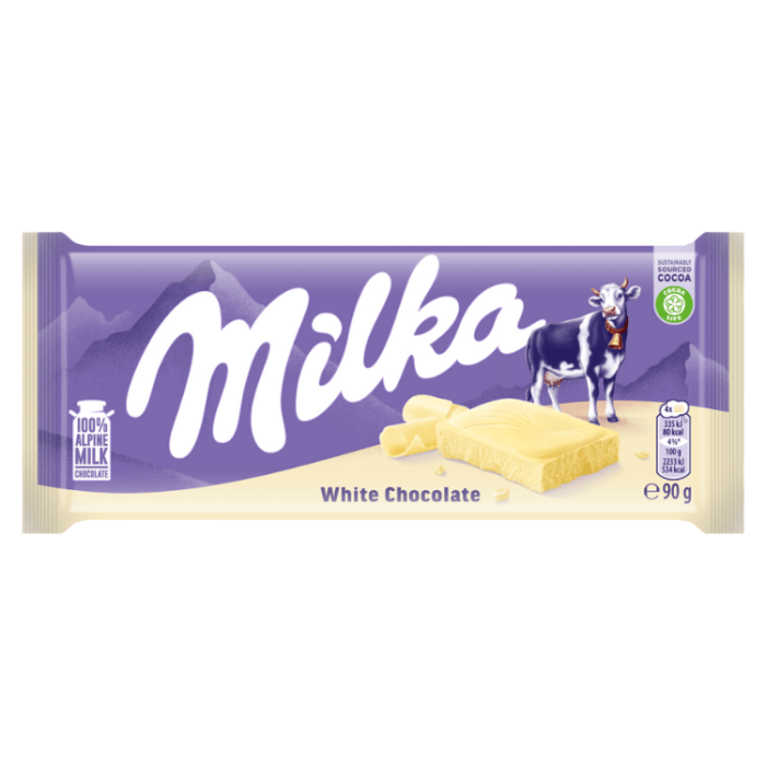 Milka Milka White Chocolate 24 X 90 G