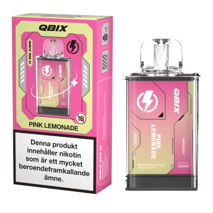  QBIX 14 MG Pink Lemonade 10-PACK